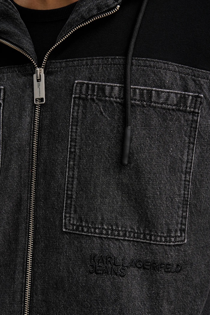 Geacă Karl Lagerfeld Jeans negru B1M14044