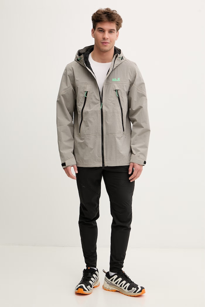 Jack Wolfskin športová bunda pánska Find The Wild A65896 béžová SS26