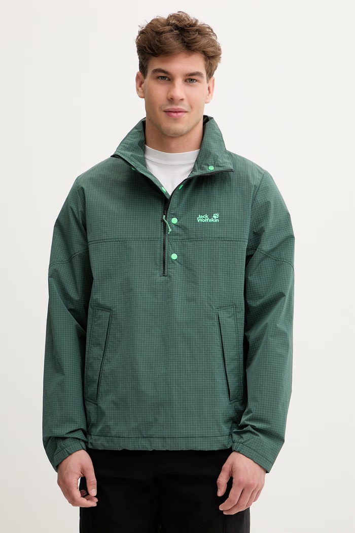 Jack Wolfskin prechodná bunda pánska Find The Wild zelená A65898