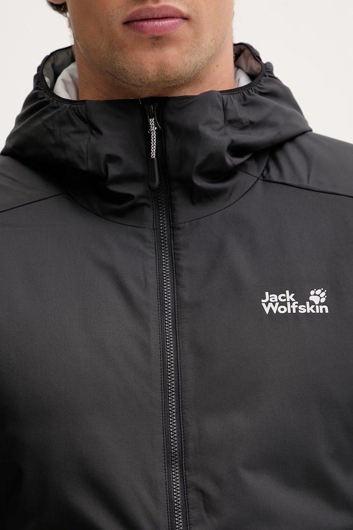 Jack Wolfskin trekingová bunda pánska Trail Light Hybrid A65844 čierna