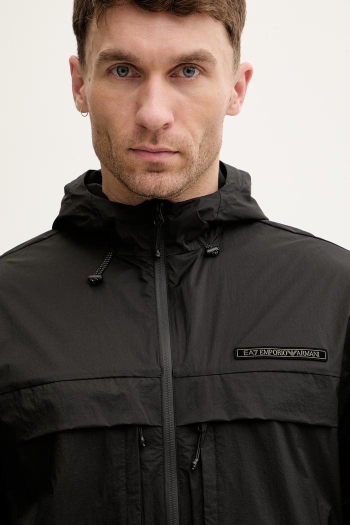 EA7 Emporio Armani bunda pánska čierna AF21031.7M001594