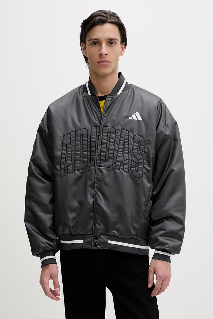 Bomber jakna adidas Stadium Izolirana siva JZ6913