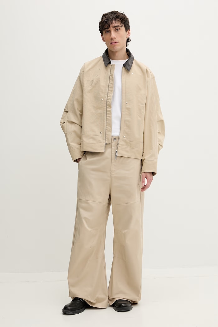 Pánska bavlnená bunda adidas Originals KD0584 béžová SS26