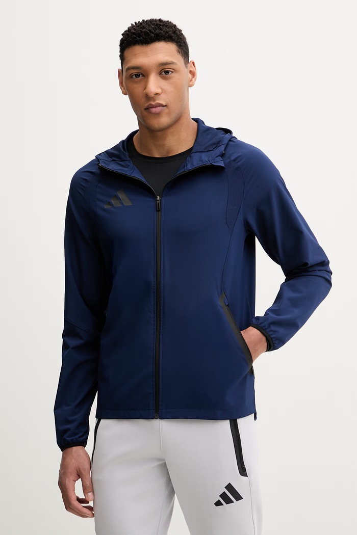 Tréningová bunda adidas Performance nezateplené tmavomodrá KD3334