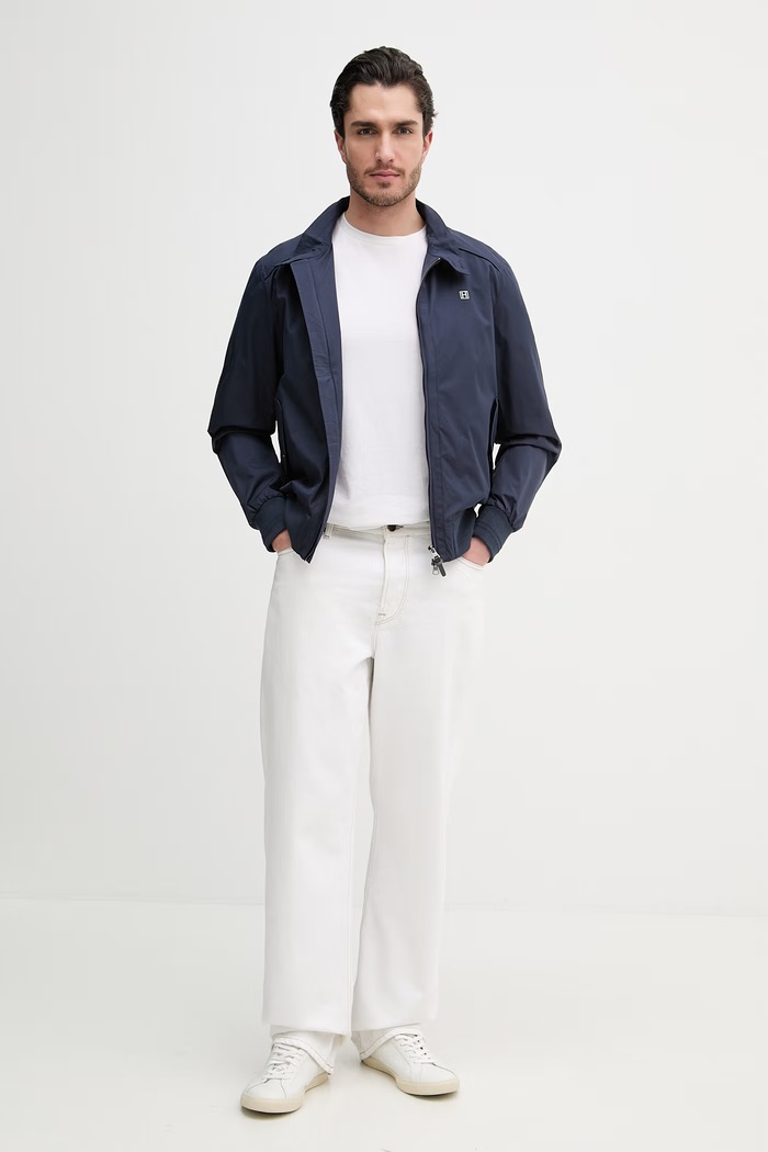 Μπουφάν Hackett London HM4000134 σκούρο μπλε SS26