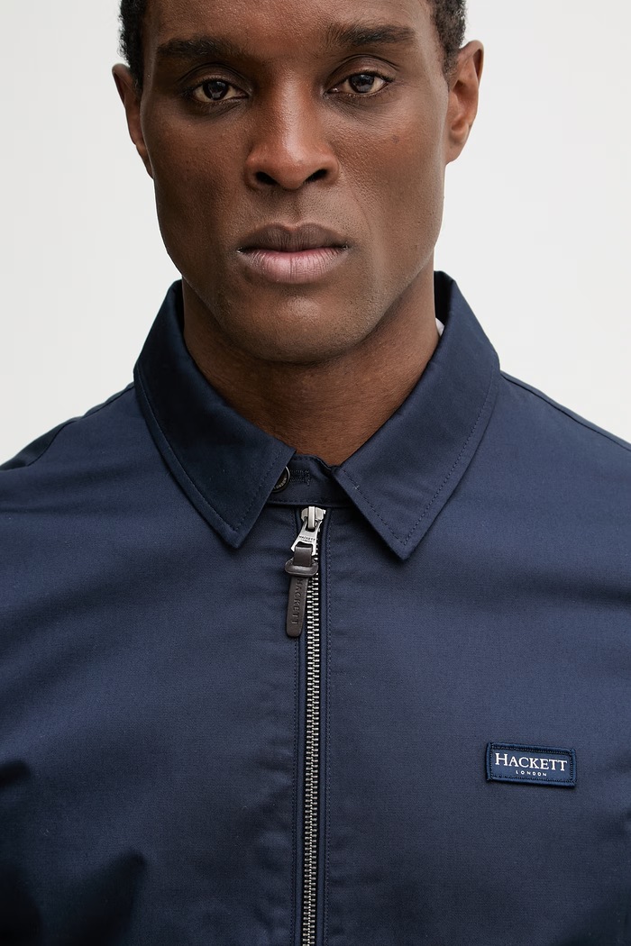 Hackett London jacheta de bumbac bleumarin HM4000153