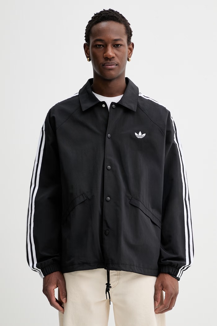 adidas Originals geacă de tranziție bărbați cu captuseala negru KE3598