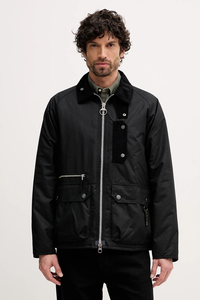 Памучно яке Barbour преходна изолация черен MWX2524