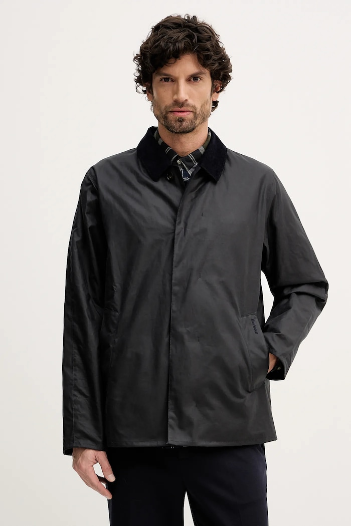 Bavlněná bunda Barbour Lorden nezateplené námořnická modř MWX2526
