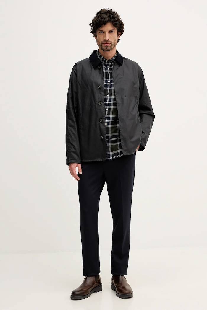Bavlněná bunda Barbour Lorden MWX2526 námořnická modř SS26