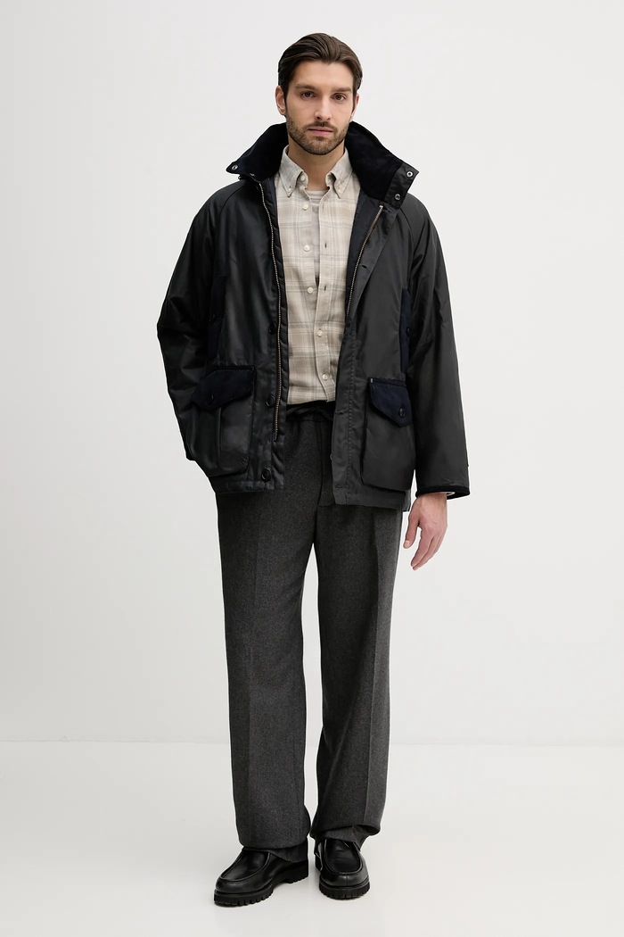 Barbour geacă Beaufort MWX2532 bleumarin SS26