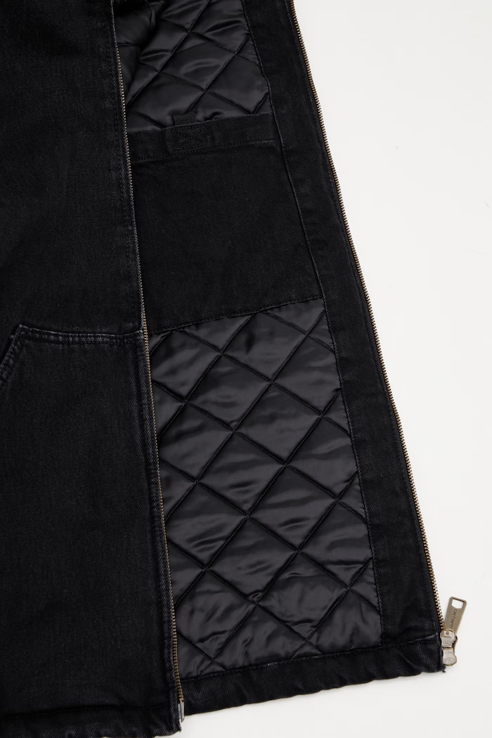 Хлопковая джинсовая куртка Carhartt WIP Cleveland Jacket I036258.8906 чёрный