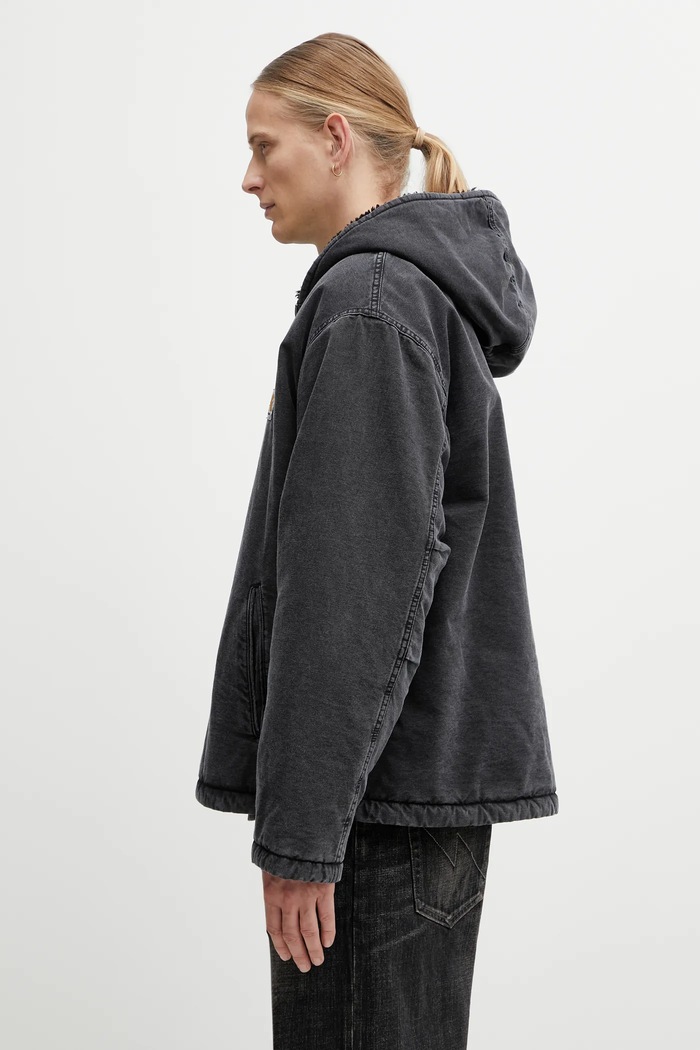 Carhartt WIP jachetă de bumbac Mitch Jacket I036242.890J negru SS26