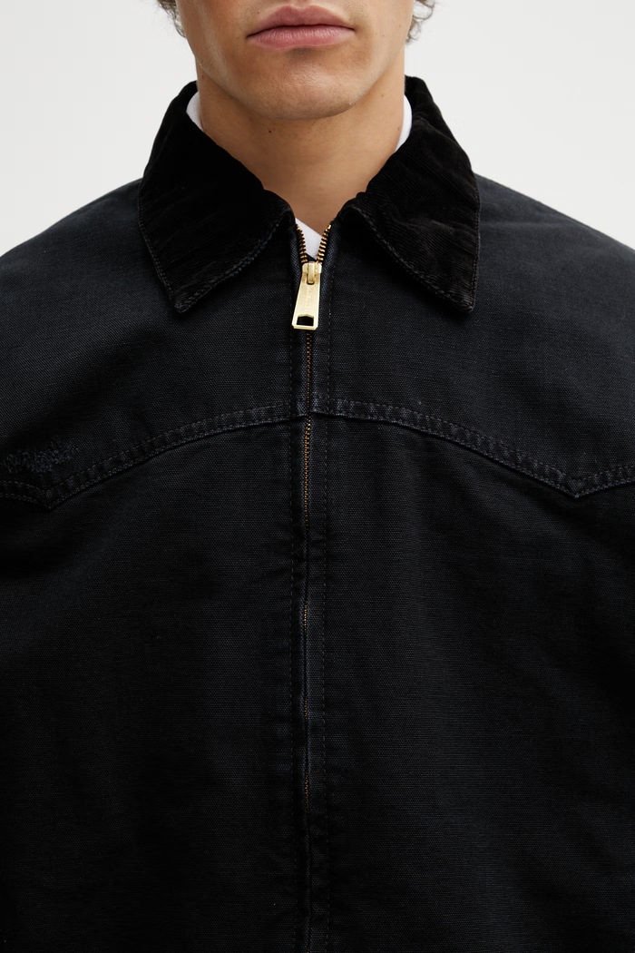 Carhartt WIP OG Santa Fe Jacket krátká bunda bavlněná pánská černá I036240.00EB7