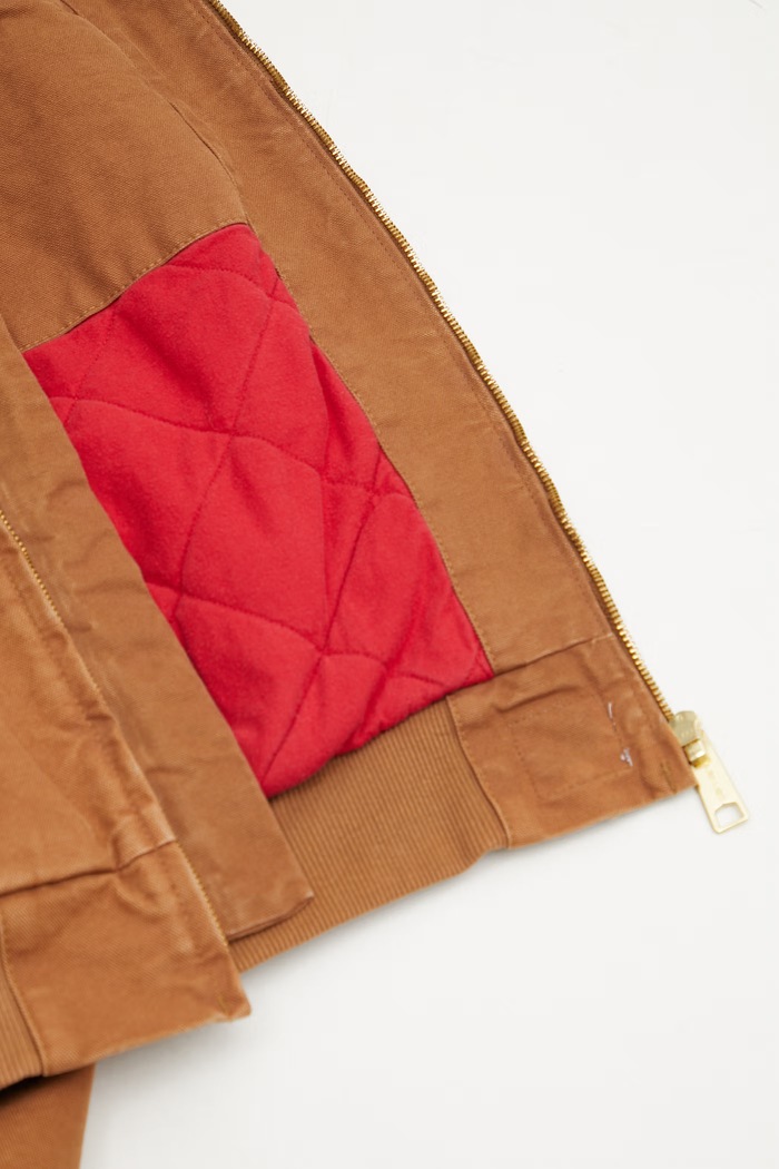 Carhartt WIP OG Santa Fe Jacket κοντό μπουφάν βαμβακερό Ανδρικό I036240.00SB7 καφέ