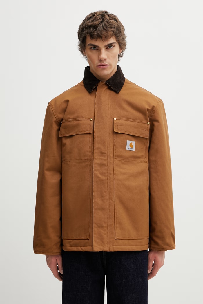 Carhartt WIP OG Arctic Coat bunda džínová pánská hnědá I036239.00S01