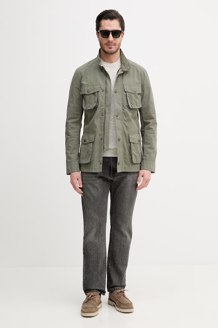Barbour pamut kabát Corbridge MCA0979 zöld SS26