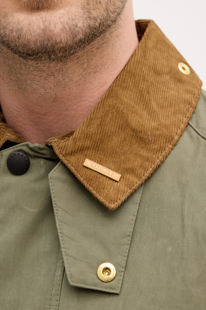 Barbour prehodna jakna moška z bombažem Bedale MCA1091 zelena