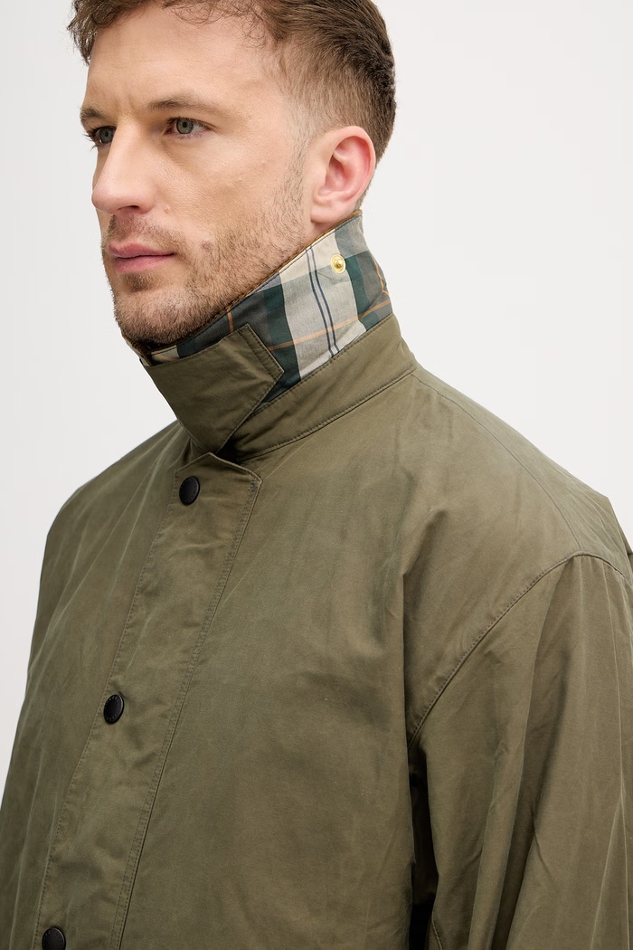 Barbour bunda pánska s bavlnou MCA1092 zelená