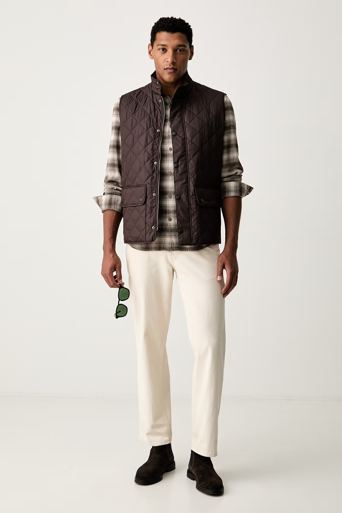 Barbour bezrękawnik męski MGI0245 brązowy SS26