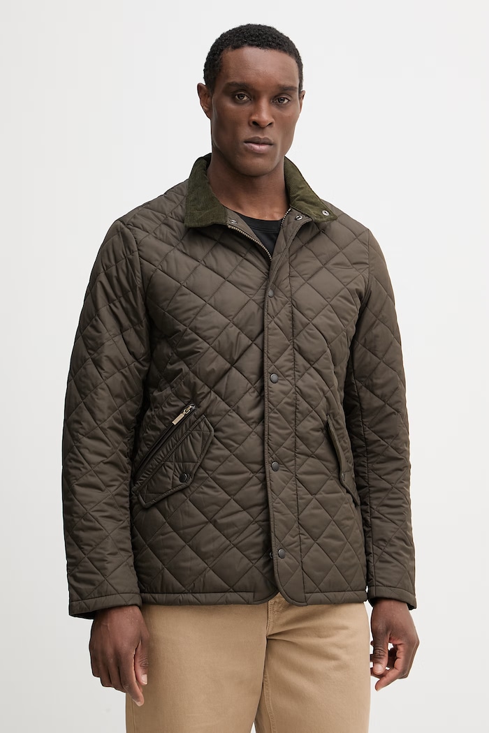 Bunda Barbour Chelsea jemné zateplenie zelená MQU0006