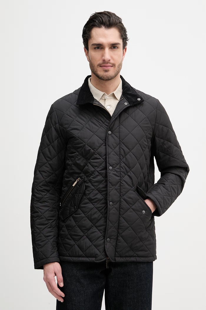 Bunda Barbour Chelsea jemné zateplenie čierna MQU0006