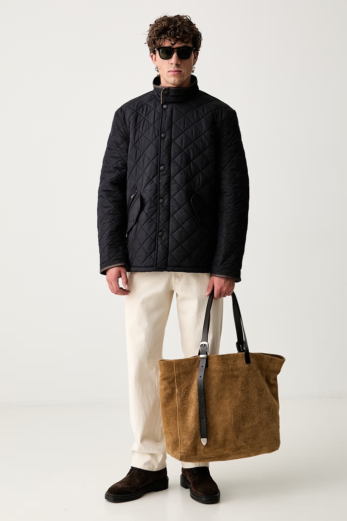Barbour kurtka przejściowa męska Powell MQU0281 granatowy SS26