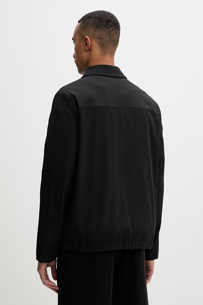 Oblečenie Calvin Klein krátka pánska bunda LV04LF424G čierna