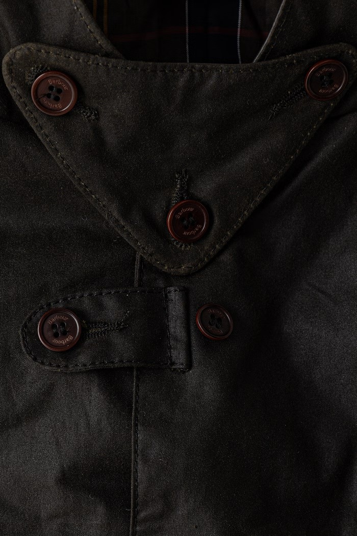 Odzież Barbour Kurtka przejściowa męska woskowana MWX0007 zielony