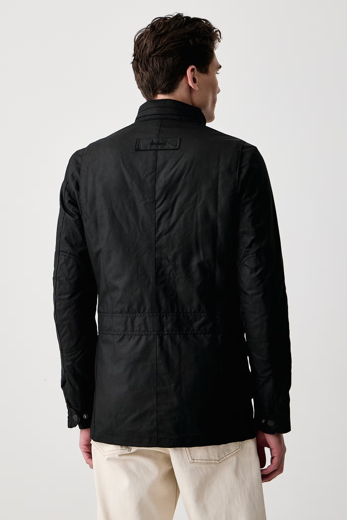 Odzież Barbour Kurtka przejściowa męska woskowana Corbridge MWX0340 czarny