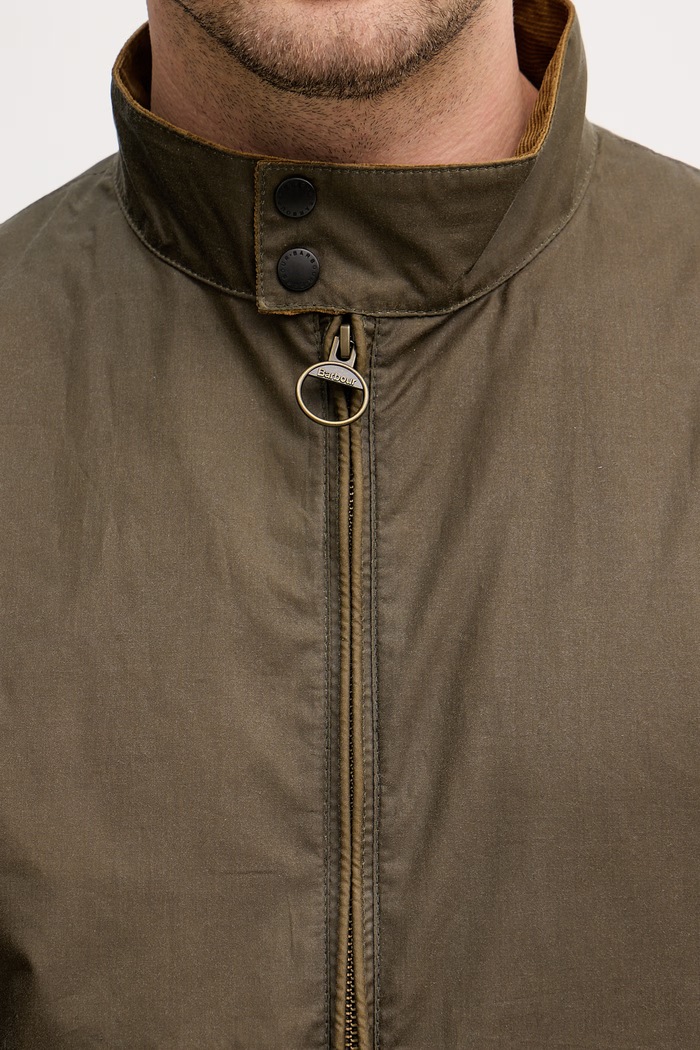 Barbour geacă de tranziție pentru bărbați, din bumbac MWX1350 verde