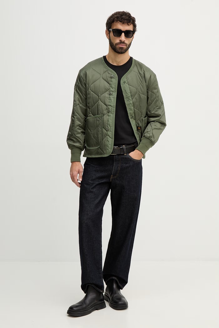 Alpha Industries geacă ALS Liner Heritage 100108.11 verde SS26