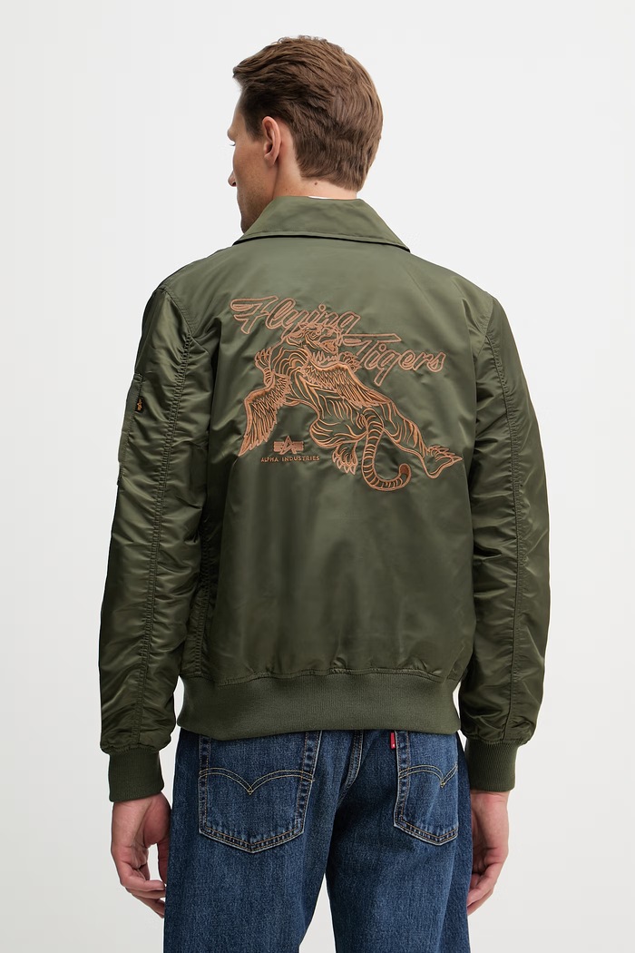 Oblečenie Bunda Alpha Industries Flying Tigers CWU Light 156128.142 zelená