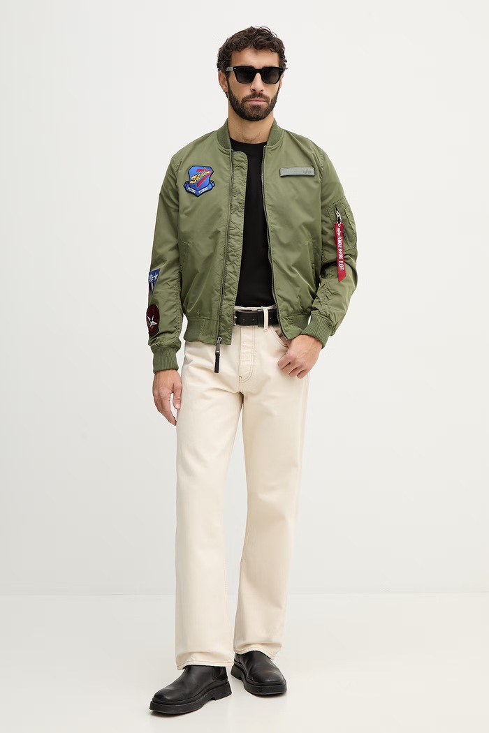 Alpha Industries geacă bomber MA-1 TT Flying Tigers Light 156129.01 verde SS26