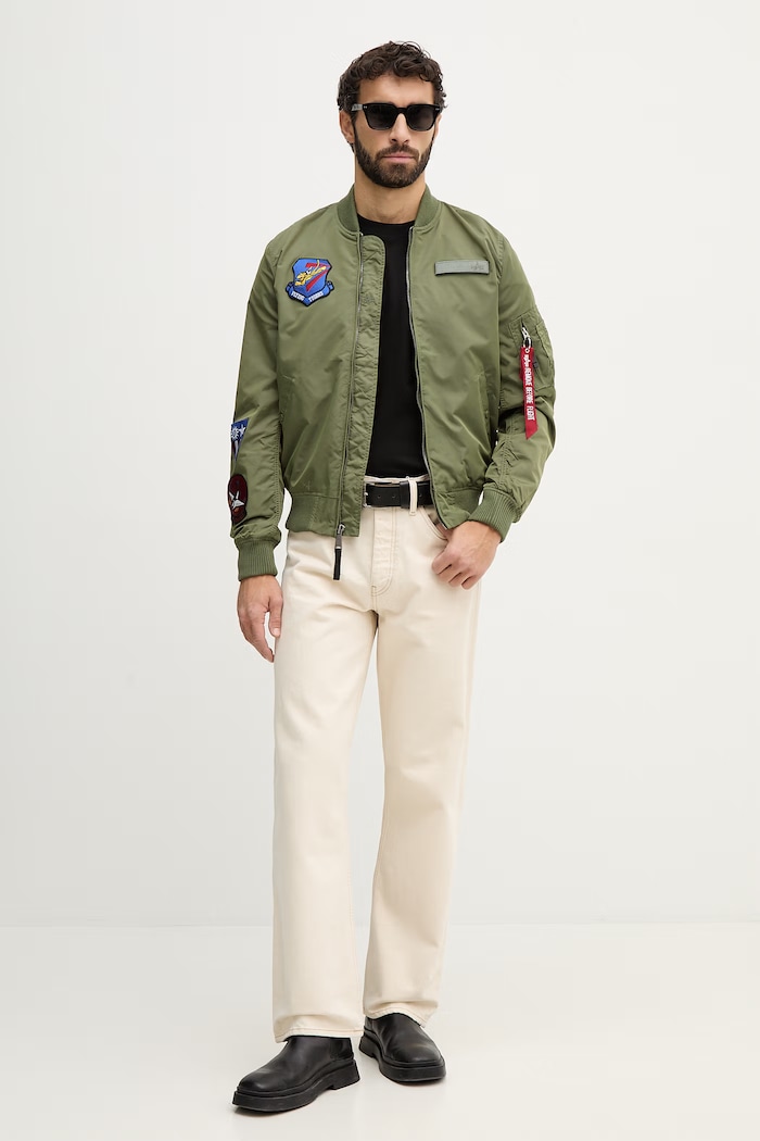 Alpha Industries geacă bomber MA-1 TT Flying Tigers Light 156129.01 verde SS26