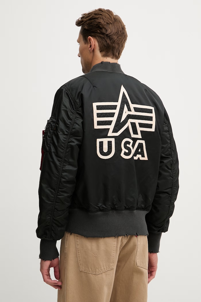 Oblečenie Bunda Alpha Industries MA-1 Distressed 258128 čierna