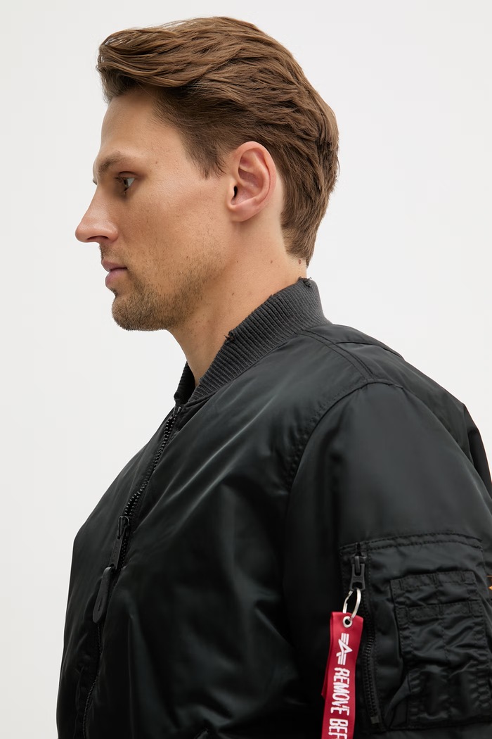 Bunda Alpha Industries MA-1 Distressed čierna 258128