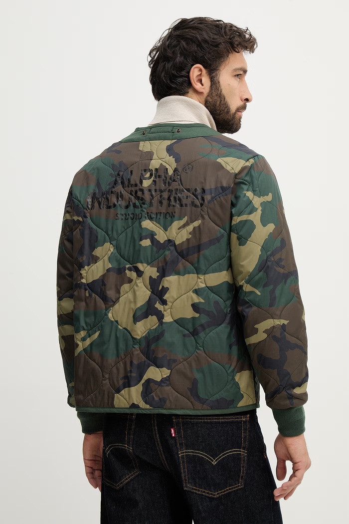 Oblečenie Bunda Alpha Industries Studio Liner 258132 zelená