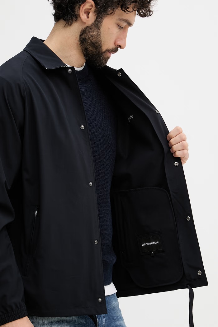 Emporio Armani kurtka przejściowa męska z wiskozą EM004691.AF21368