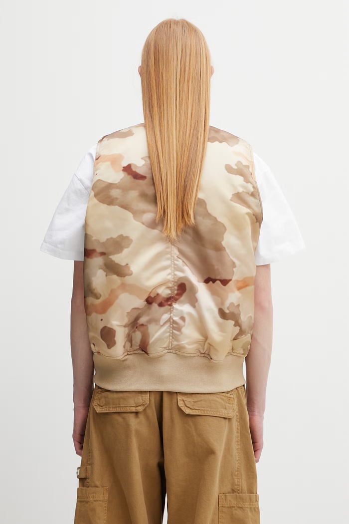 Ρούχα Alpha Industries MA-1 αμάνικο ανδρικό 758102C μπεζ