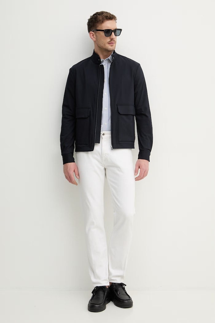 Trussardi geacă R017M000035N bleumarin SS26