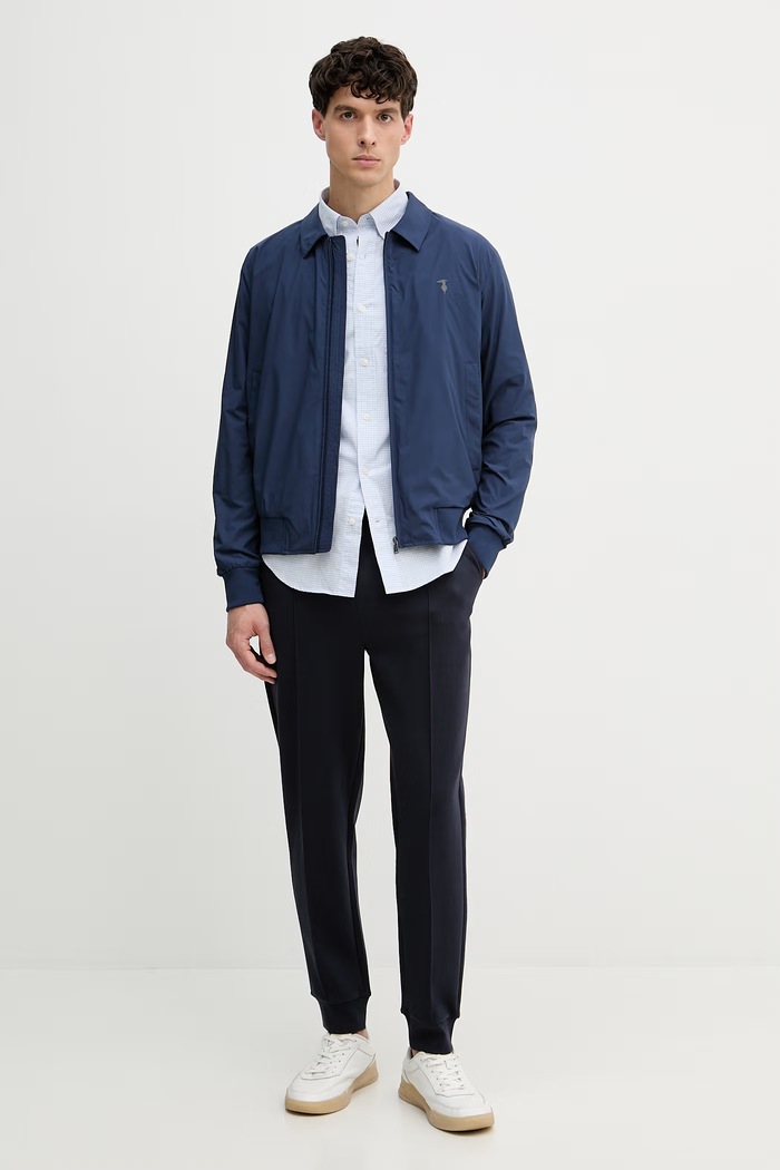 Trussardi krátká bunda pánská R025M000049N námořnická modř SS26