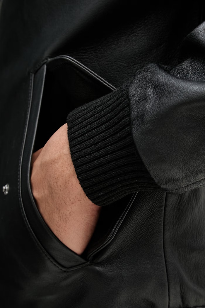 Trussardi bunda bomber pánska kožená R302M000053N