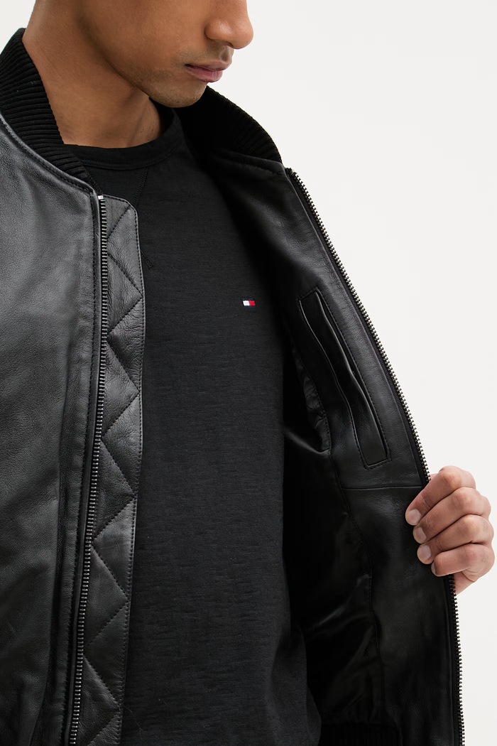 Trussardi bunda bomber pánska kožená R302M000053N