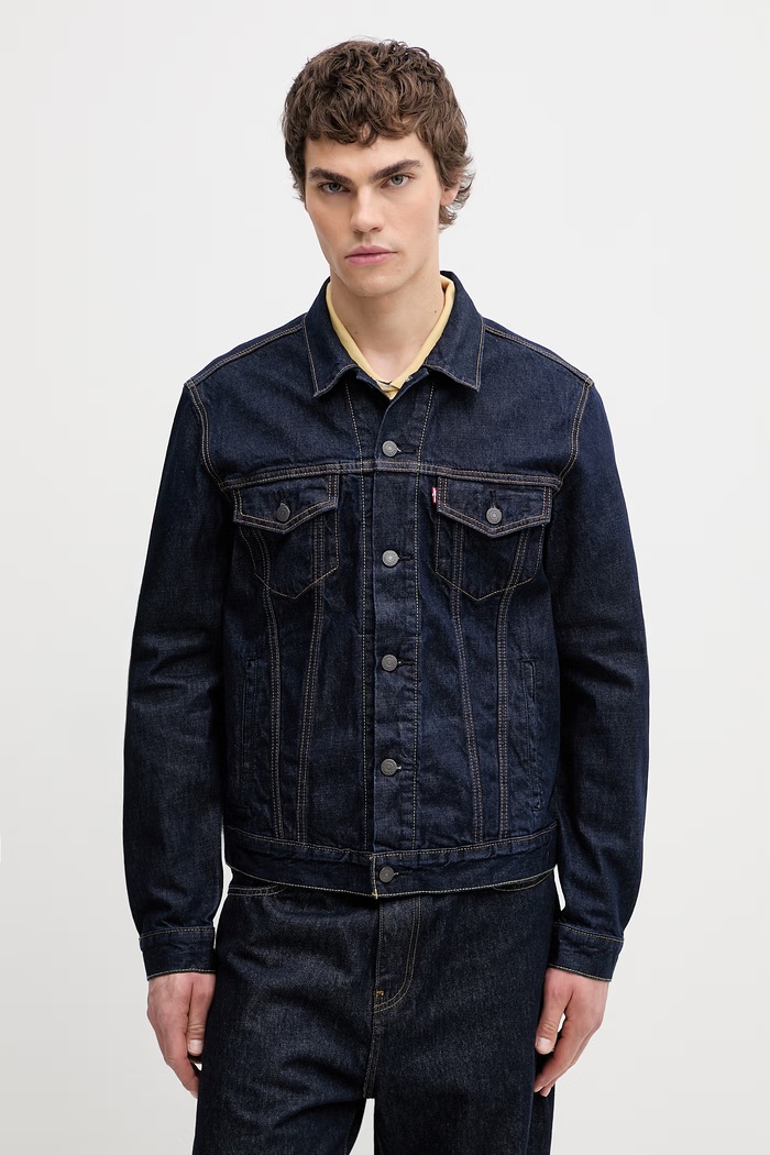 Levi's kurtka jeansowa męska THE TRUCKER JACKET granatowy 72334.0791
