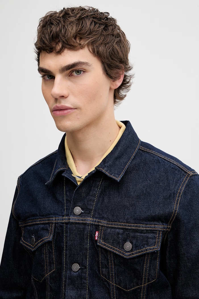 Levi's kurtka jeansowa męska THE TRUCKER JACKET granatowy 72334.0791
