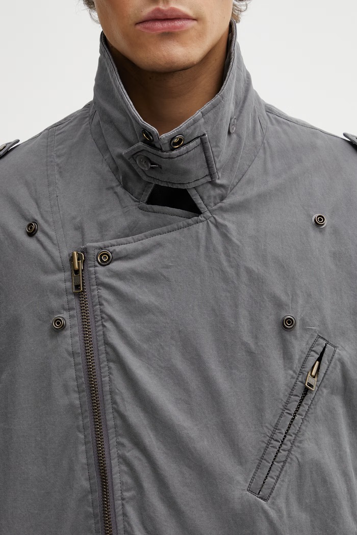 MM6 Maison Margiela biker jacket Men's gray SH0AM0081.M35741.855