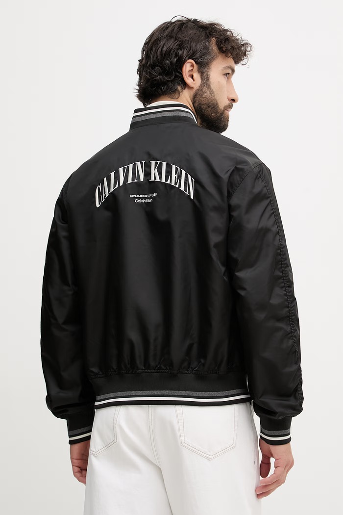 Oblečenie Calvin Klein Jeans pánska bunda bomber LV04RF510G čierna