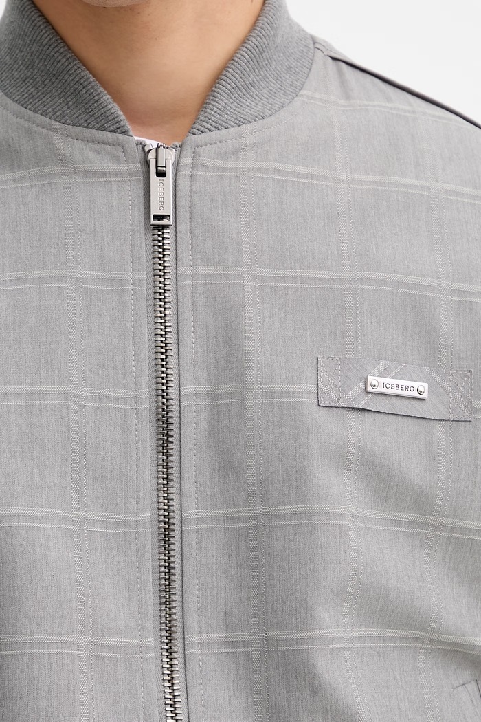 Bomber jakna Iceberg O010.5239 siva