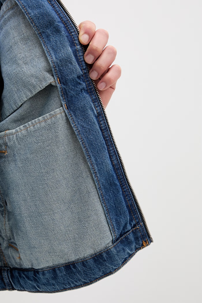 Levi's krátka bunda pánska rifľová CRISTOBAL GARAGE 005BL.0002